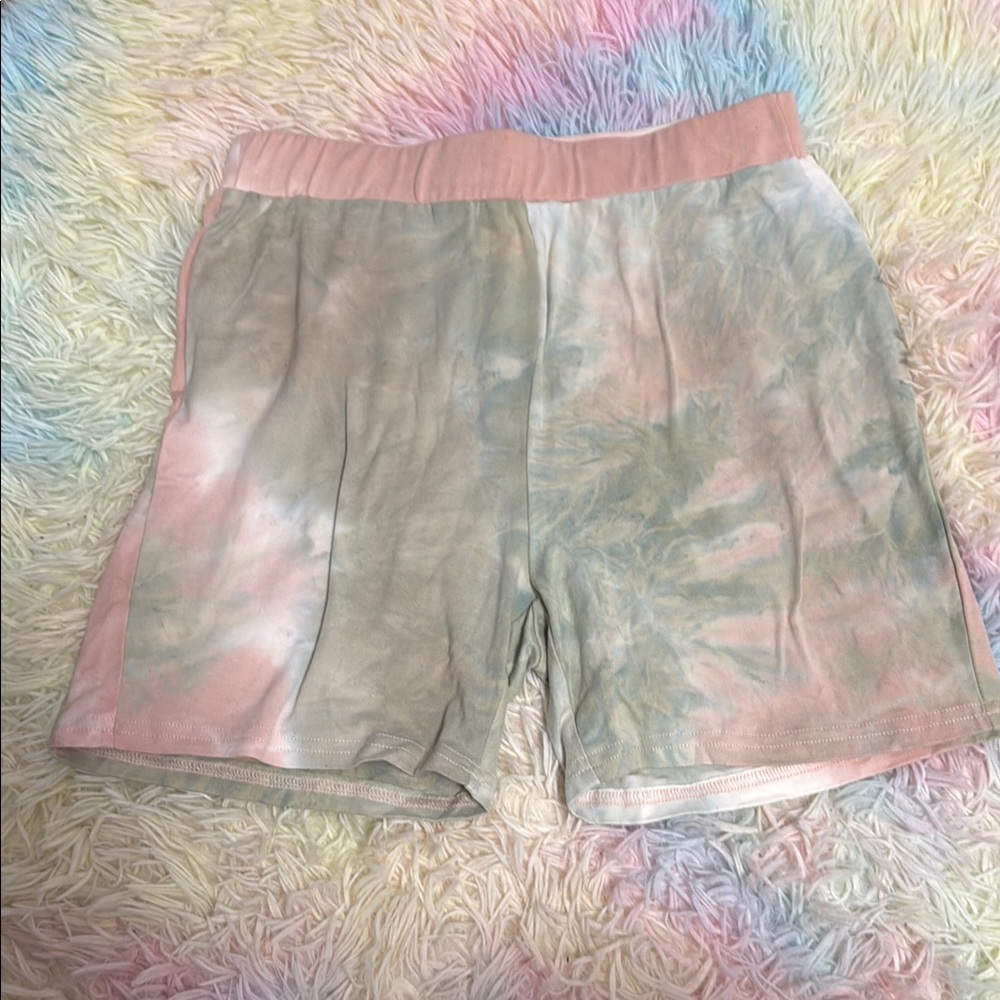 Pastel Tie-Dye Shorts
